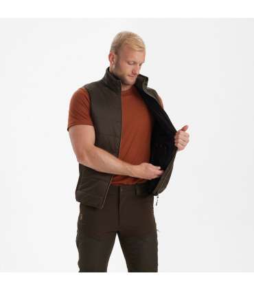 Gilet matelassé Heat Marron|Deerhunter