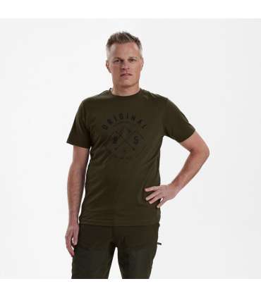 T-shirt Nolan Vert |Deerhunter