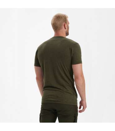 Lot de 2 t-shirts basiques Gris + Vert |Deerhunter