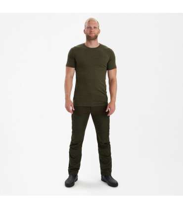 Lot de 2 t-shirts basiques Gris + Vert |Deerhunter
