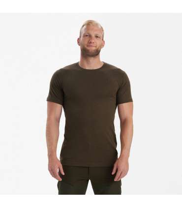 Lot de 2 t-shirts basiques Gris + Marron |Deerhunter