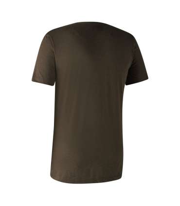 Lot de 2 t-shirts basiques Marron + Vert |Deerhunter