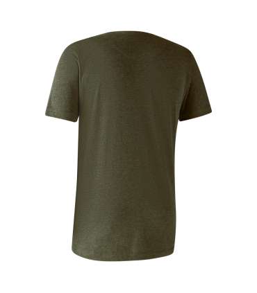 Lot de 2 t-shirts basiques Marron + Vert |Deerhunter