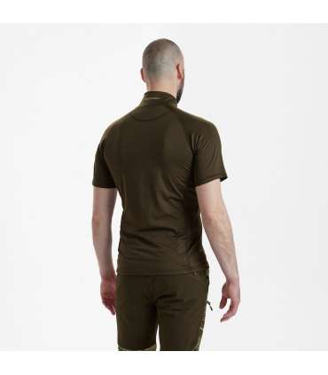 T-shirt isolant Excape avec col zippé |Deerhunter