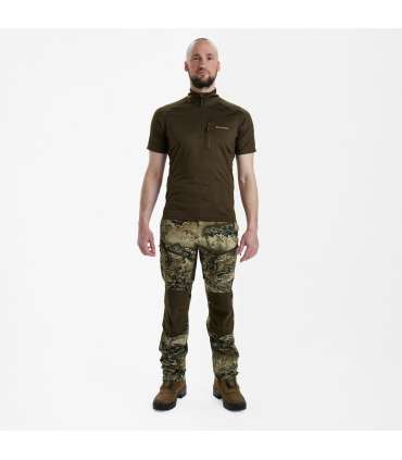 T-shirt isolant Excape avec col zippé |Deerhunter