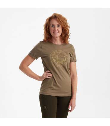 T-shirt Lady Ella Beige|Deerhunter