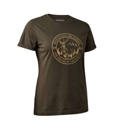 T-shirt Lady Ella Vert|Deerhunter