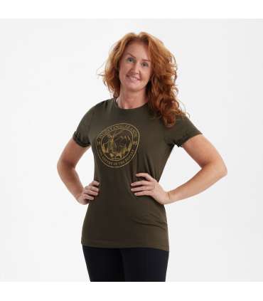T-shirt Lady Ella Vert|Deerhunter
