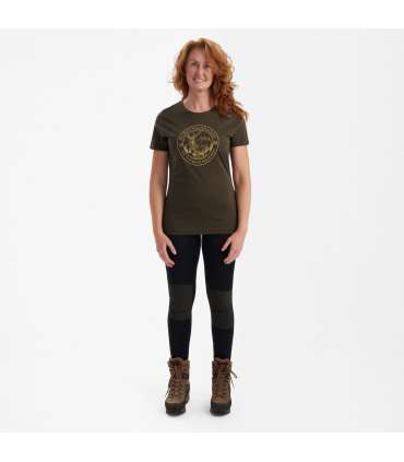 T-shirt Lady Ella Vert|Deerhunter
