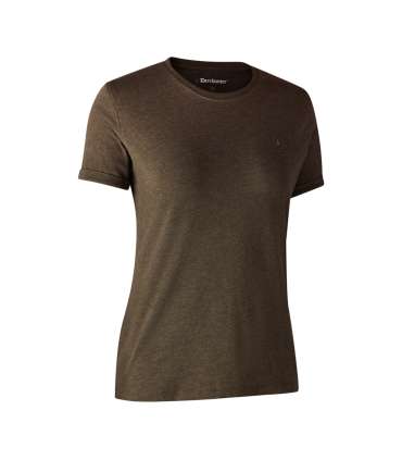 Lot de 2 t-shirts basiques femmes Gris & Marron |Deerhunter