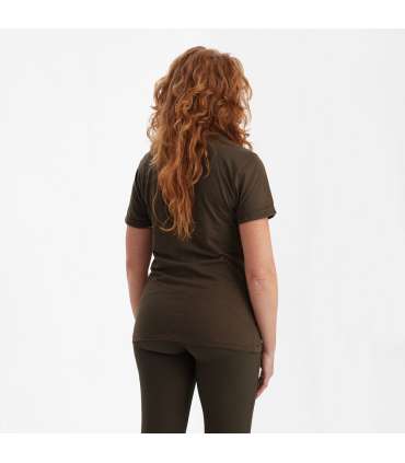 Lot de 2 t-shirts basiques femmes Gris & Marron |Deerhunter