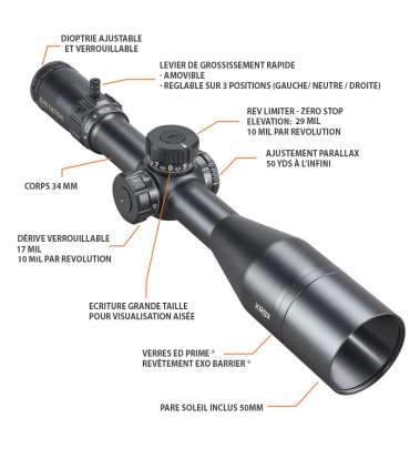 Lunette de tir Elite Tactical XRS3 6-36x56 | Bushnell