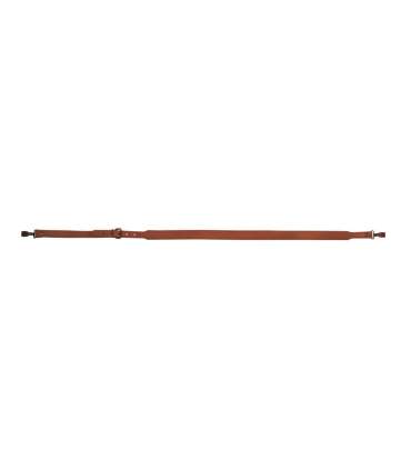 Bretelle fusil en cuir vieilli cousu