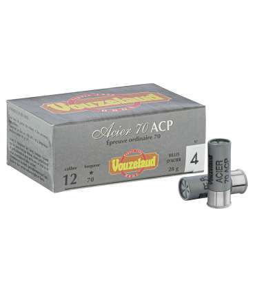 Cartouches "Acier 70 ACP HP" 28Gr BJ - Cal 12/70 | Vouzelaud