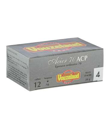 Cartouches "Acier 70 ACP HP" 28Gr BJ - Cal 12/70 | Vouzelaud