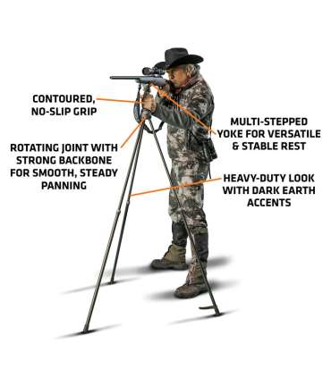 Trépied Trigger Stick Gen 3 - Jim Shockey - Modèle haut - 61 à 155 cm | Primos