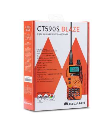 RADIO VHF/UHF CT590S BLAZE | Midland