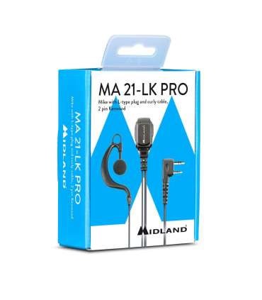 OREILLETTE CONTOUR D'OREILLE MA21 LK Pro Microphone 2 Broches Kenwood | Midland