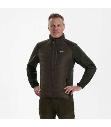 Veste Doudoune Moor avec tricot Marron | Deerhunter