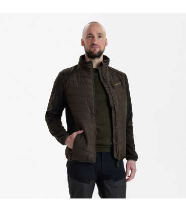 Veste Doudoune Moor avec tricot Marron | Deerhunter