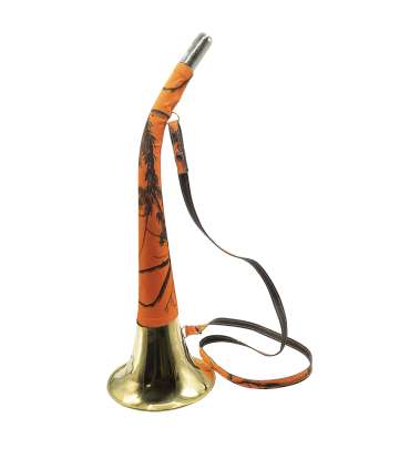 Cornes à pavillon en laiton gainée Orange Camo | Januel