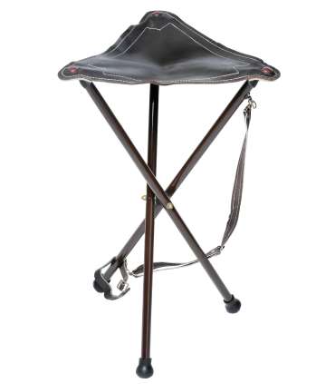 Trépied métal et cuir - 65 cm | Januel
