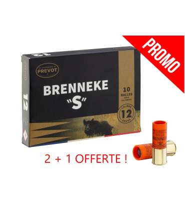 2 Boites + 1 OFFERTE de Balles BRENNEKE ''S''  - Cal 12/70 | Prevot