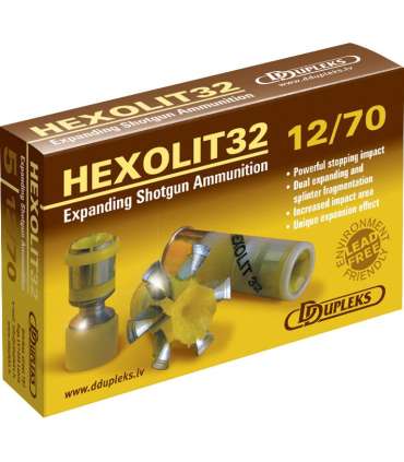 Balles de fusil HEXOLIT 32 - Cal 12/70 | D Dupleks