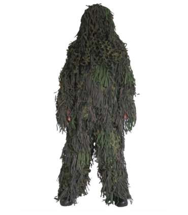 Jackal Ghillie Verte Motif Woodland | CamoSystems