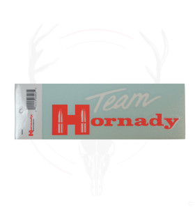 Autocollant transfert Hornady Team rouge et blanc 2